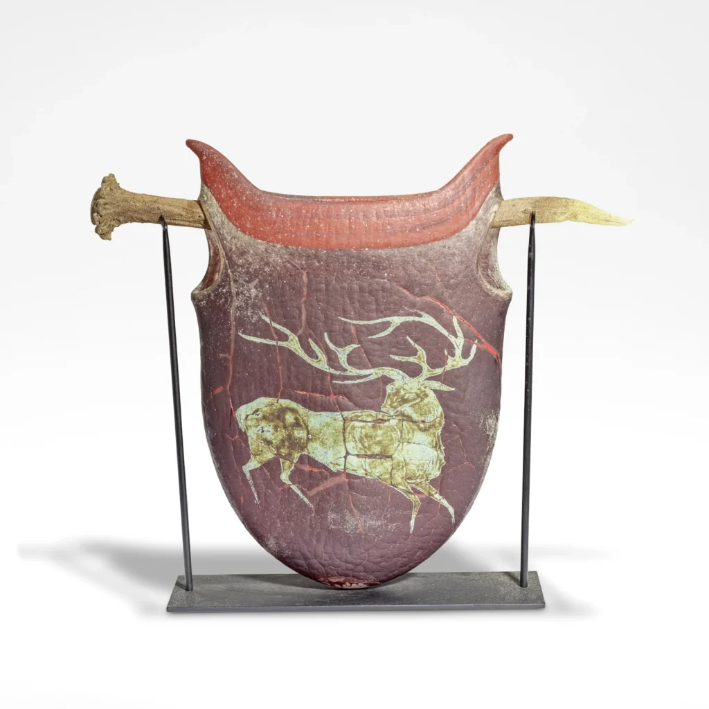 William Morris' 'Suspended Artefact', circa 1993, made with blown glass